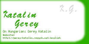 katalin gerey business card